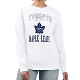 Toronto Maple Leafs - G-III 4Her by Carl Banks Women's Team Logo Tri-Blend Fleece Pullover Sweatshirt White