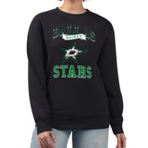 Dallas Stars - G-III 4Her by Carl Banks Women's Team Logo Tri-Blend Fleece Pullover Sweatshirt Black