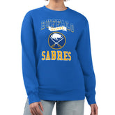 Buffalo Sabres - G-III 4Her by Carl Banks Women's Team Logo Tri-Blend Fleece Pullover Sweatshirt Royal
