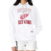 Detroit Red Wings - G-III 4Her by Carl Banks Women's Team Logo Tri-Blend Fleece Pullover Hoodie White
