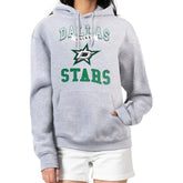 Dallas Stars - G-III 4Her by Carl Banks Women's Team Logo Tri-Blend Fleece Pullover Hoodie Heather Gray