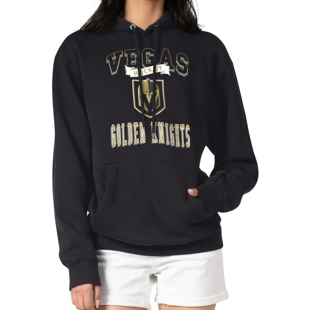 Vegas Golden Knights G-III 4Her by Carl Banks Women's Team Logo Tri-Blend Fleece Pullover Hoodie Black