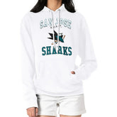 San Jose Sharks - G-III 4Her by Carl Banks Women's Team Logo Tri-Blend Fleece Pullover Hoodie White
