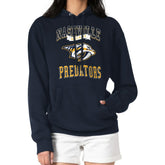 Nashville Predators - G-III 4Her by Carl Banks Women's Team Logo Tri-Blend Fleece Pullover Hoodie Navy
