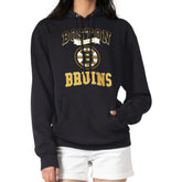 Boston Bruins G-III 4Her by Carl Banks Women's Team Logo Tri-Blend Fleece Pullover Hoodie Black