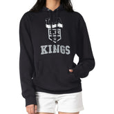 Los Angeles Kings - G-III 4Her by Carl Banks Women's Team Logo Tri-Blend Fleece Pullover Hoodie Black