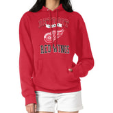 Detroit Red Wings - G-III 4Her by Carl Banks Women's Team Logo Tri-Blend Fleece Pullover Hoodie Red