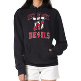 New Jersey Devils - G-III 4Her by Carl Banks Women's Team Logo Tri-Blend Fleece Pullover Hoodie Black