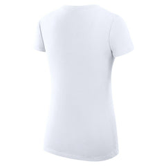 Winnipeg Jets - G-III 4Her by Carl Banks Women's Super-Slim Fit Lightweight Team Logo Graphic V-Neck T-Shirt White