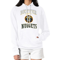 NBA - Denver Nuggets G-III 4Her by Carl Banks Women's Graphic Fleece Pullover Hoodie - White