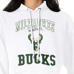 NBA - Milwaukee Bucks G-III 4Her by Carl Banks Women's Graphic Fleece Pullover Hoodie - White