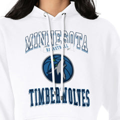 NBA - Minnesota Timberwolves G-III 4Her by Carl Banks Women's Graphic Fleece Pullover Hoodie - White