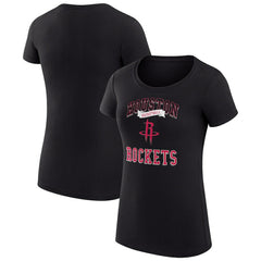 NBA - Houston Rockets G-III 4Her by Carl Banks Women's Super-Slim Fit Lightweight Team Logo T-Shirt - Black