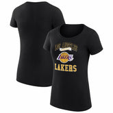 NBA - Los Angeles Lakers G-III 4Her by Carl Banks Women's Super-Slim Fit Lightweight Team Logo T-Shirt - Black