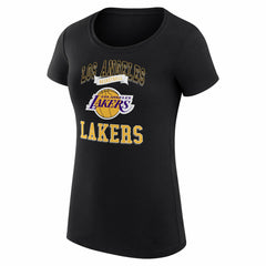NBA - Los Angeles Lakers G-III 4Her by Carl Banks Women's Super-Slim Fit Lightweight Team Logo T-Shirt - Black