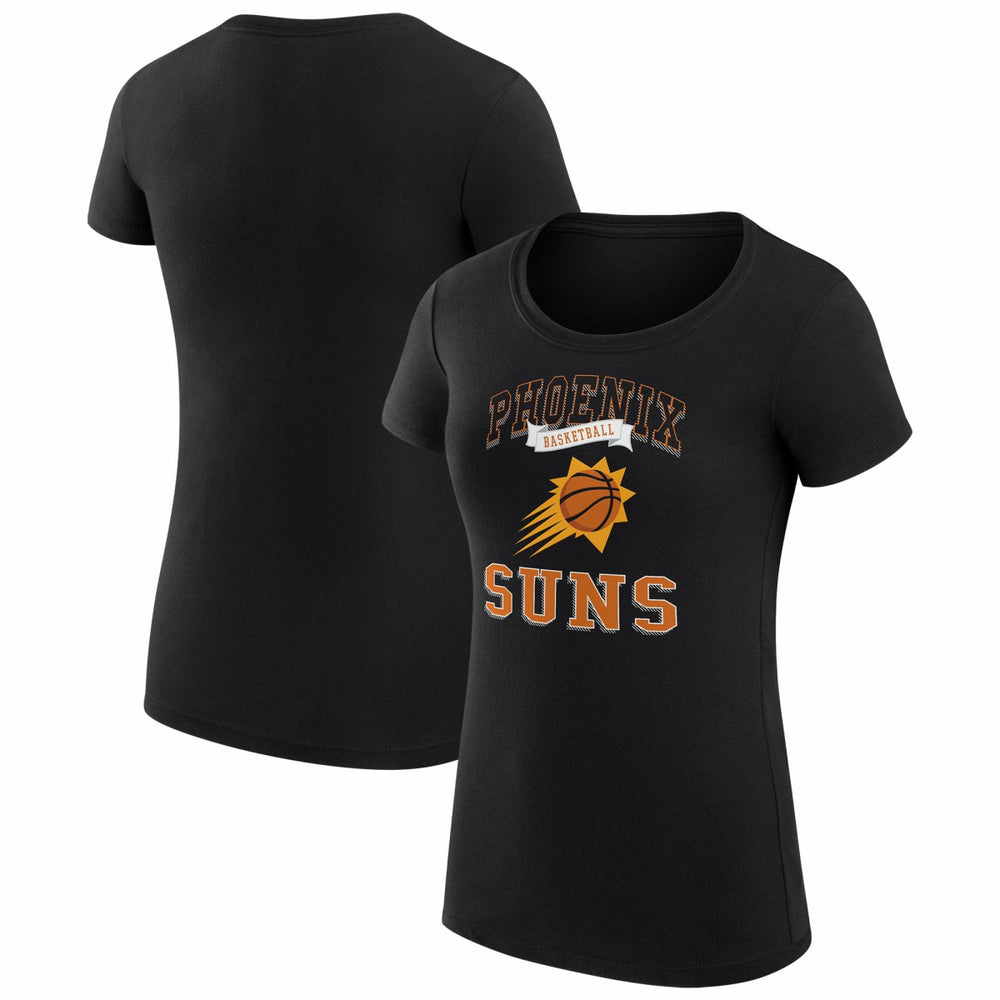NBA - Phoenix Suns G-III 4Her by Carl Banks Women's Super-Slim Fit Lightweight Team Logo T-Shirt - Black