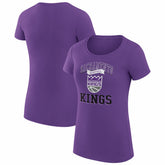 NBA - Sacramento Kings G-III 4Her by Carl Banks Women's Super-Slim Fit Lightweight Team Logo T-Shirt - Purple
