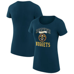 NBA - Denver Nuggets G-III 4Her by Carl Banks Women's Super-Slim Fit Lightweight Team Logo T-Shirt - Navy