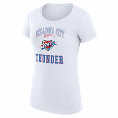 NBA - Oklahoma City Thunder G-III 4Her by Carl Banks Women's Super-Slim Fit Lightweight Team Logo T-Shirt - White