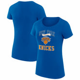 NBA - New York Knicks G-III 4Her by Carl Banks Women's Super-Slim Fit Lightweight Team Logo T-Shirt - Blue