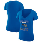 NBA - Orlando Magic G-III 4Her by Carl Banks Women's Super-Slim Fit Lightweight Team Logo V-Neck T-Shirt - Blue