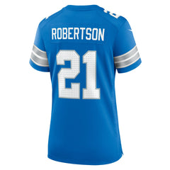 Amik Robertson Detroit Lions Women's Team Game Jersey Blue - Nike