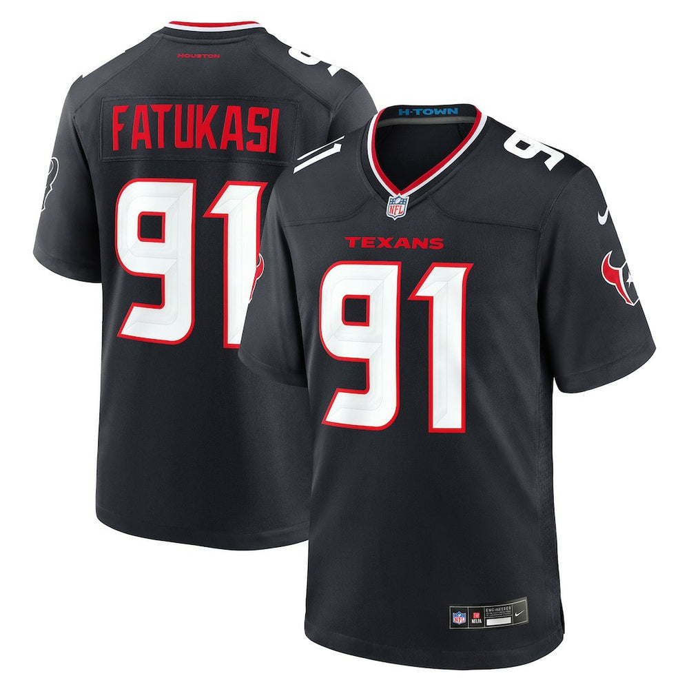 Folorunso Fatukasi Houston Texans Team Game Jersey Navy - Nike