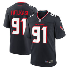 Folorunso Fatukasi Houston Texans Team Game Jersey Navy - Nike
