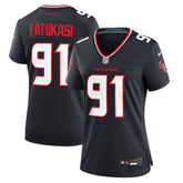 Folorunso Fatukasi Houston Texans Women's Team Game Jersey Navy - Nike
