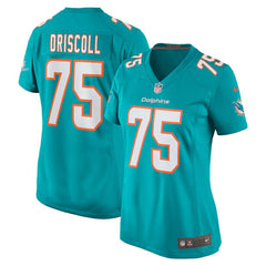 Jack Driscoll Miami Dolphins Women's Team Game Jersey Aqua - Nike