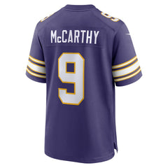 J.J. McCarthy Minnesota Vikings 2nd Alternate Player Game Jersey Purple - Nike