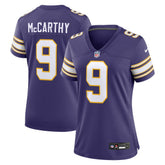 J.J. McCarthy Minnesota Vikings Women's 2nd Alternate Player Game Jersey Purple - Nike