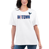 Houston Texans G-III 4Her by Carl Banks Women's Super-Slim Fit Lightweight H-Town T-Shirt White - NFL