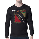 Minnesota Wild - Starter Shield Long Sleeve Graphic T-Shirt Black