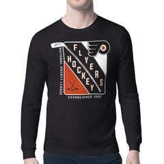 Philadelphia Flyers - Starter Shield Long Sleeve Graphic T-Shirt Black