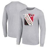 Carolina Hurricanes - Starter Shield Long Sleeve Graphic T-Shirt Heather Gray