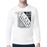 Los Angeles Kings - Starter Shield Long Sleeve Graphic T-Shirt White