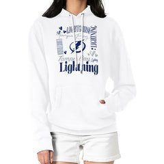 Tampa Bay Lightning - G-III 4Her by Carl Banks Women's Collage Team Graphic Tri-Blend Fleece Pullover Hoodie White