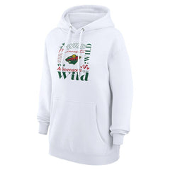 Minnesota Wild - G-III 4Her by Carl Banks Women's Collage Team Graphic Tri-Blend Fleece Pullover Hoodie White