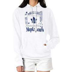 Toronto Maple Leafs - G-III 4Her by Carl Banks Women's Collage Team Graphic Tri-Blend Fleece Pullover Hoodie White