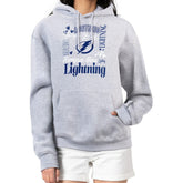Tampa Bay Lightning - G-III 4Her by Carl Banks Women's Collage Team Graphic Tri-Blend Fleece Pullover Hoodie Heather Gray