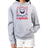 Washington Capitals G-III 4Her by Carl Banks Women's Collage Team Graphic Fleece Pullover Hoodie Heather Gray
