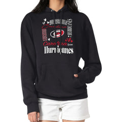 Carolina Hurricanes - G-III 4Her by Carl Banks Women's Collage Team Graphic Tri-Blend Fleece Pullover Hoodie Black