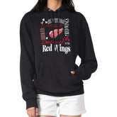 Detroit Red Wings - G-III 4Her by Carl Banks Women's Collage Team Graphic Tri-Blend Fleece Pullover Hoodie Black