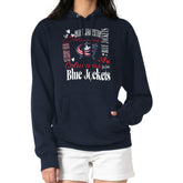 Columbus Blue Jackets - G-III 4Her by Carl Banks Women's Collage Team Graphic Tri-Blend Fleece Pullover Hoodie Navy