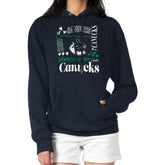 Vancouver Canucks - G-III 4Her by Carl Banks Women's Collage Team Graphic Tri-Blend Fleece Pullover Hoodie Navy