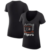 Philadelphia Flyers - G-III 4Her by Carl Banks Women's Super-Slim Fit Lightweight Collage Team Graphic T-Shirt Black