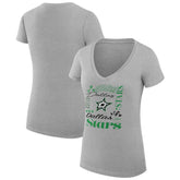 Dallas Stars - G-III 4Her by Carl Banks Women's Super-Slim Fit Lightweight Collage Team Graphic T-Shirt Heather Gray