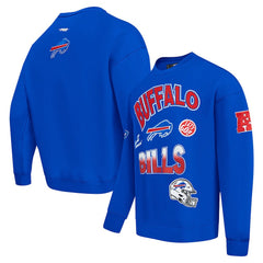 Buffalo Bills Pro Standard Turn It Up Drop Shoulder Pullover Sweatshirt Royal - NFL