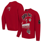 Tampa Bay Buccaneers Pro Standard Turn It Up Drop Shoulder Pullover Sweatshirt Red - NFL